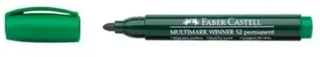 Marcador Faber Castell 23 Winner Permanente Punta redonda Verde