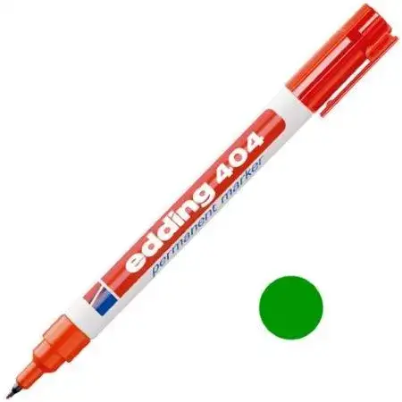 Marcador Edding 404 Permanente Punta fina 0,75mm Verde Recargable