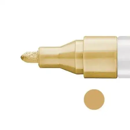 Marcador Edding 790A Permanente base esmalte 2-4mm Dorado -3